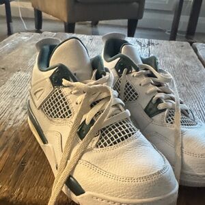 Jordan Kids Sneakers White and Green